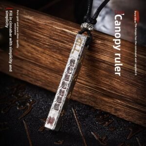 Chinese-Style Tianpeng Ruler Pure Silver Pendant