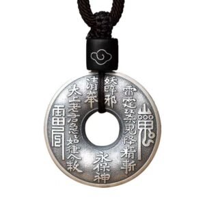 Solid Silver 'Mountain Ghost' Coin – Keychain & Pendant