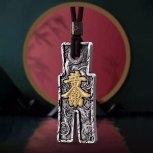 "Thousands of Taels of Gold" Huobu Pendant | National Trend Taotie Pattern Ancient Coin Lucky Huobu Handmade Keychain