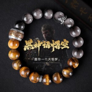 Natural Obsidian "Black Myth: Wukong" Bracelet